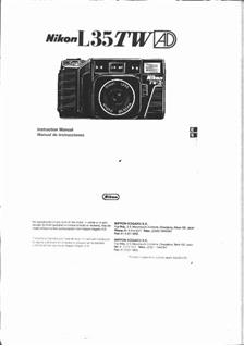 Nikon L 35 TWAD manual. Camera Instructions.